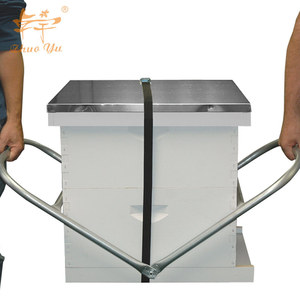 Bee Hive Box Carrier Capacity Beehive Carrier Steel Tubing Adjustable Honey Beekeeping for Transport Hives Moving with Ease