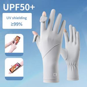 Gants d'été mi-longs en soie glacée pour femmes, personnalisables, vente en gros directe usine, sans fermeture, fabriqués au Jiangxi, anti-UV 7A, pour l'extérieur - Product Image 6