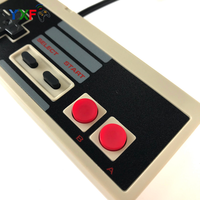 Manette de jeu NES USB avec support pour jeux vidéo, contrôleur, Joystick, rétro, compatible avec PC et jeux vidéo