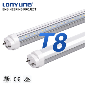 Tùy chỉnh G13 T8 NHÔM LED ống đèn 6000K 18W CE ETL SMD2835 văn phòng thương mại 4ft 8ft T8 ống đèn - Product Image 1