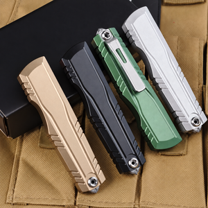 Coltello Tascabile Pieghevole SureFire in Acciaio D2 con Manico in Alluminio, Strumento Multifunzione per Sopravvivenza, Caccia, Tattica, Campeggio, EDC, Attrezzatura Outdoor - Product Image 5