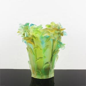 ผู้ผลิตขายส่งแจกันคริสตัลรูปกล้วยไม้ ที่ใส่ธูปหอม ของตกแต่งบ้านและสำนักงาน เครื่องกระจายกลิ่นอโรมา - Product Image 5