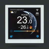 Sansael Smart - Termostato Programable Moderno con Pantalla Táctil TFT a Color de 4.0 Pulgadas y WiFi para Calefacción por Suelo Radiante en Cocina y Hotel