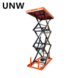 1M 2M 3M 油圧式電動シザーリフト大型テーブルプラットフォーム（車輪付き）シザーリフトテーブル 500kg 1000kg 安全荷重 - Product Image 4