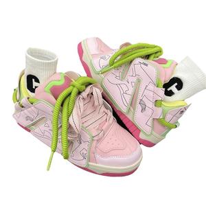 Chaussures à semelle épaisse tendance pour femmes, nouvelles chaussures à pain, baskets dégradées, chaussures de couple - Product Image 5