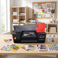 Imprimante UV à plat Micolorprint disponible pour tous les matériaux, imprimante UV A3 pour bouteilles, métal, bois, acrylique, verre, plastique, PVC, céramique
