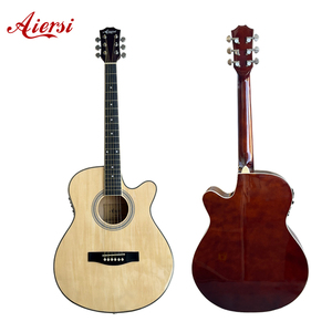 Aiersi Marka Toptan Fiyatı <span class=keywords><strong>40</strong></span> İnç Cutaway Şekilli Parlak Boyalı Elektro Akustik Gitar - Product Image 1