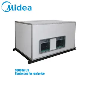 Midea ahu 380-415V-3Ph-50Hz 179.2kw 30000 horizontal type return air condition air conditioning handling unit