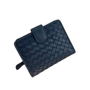 Zenos Women's Lambskin Woven Wallet, Bifold Short Card Holder, Genuine Leather Multi-Card Slots Coin <b>Purse</b>, Fashionable & Portab - Product Image 1