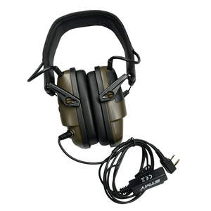 Casque tactique anti-bruit ET-EF100 pour la <span class=keywords><strong>chasse</strong></span> et le tir, compatible avec les radios <span class=keywords><strong>Kenwood</strong></span> à 2 broches - Product Image 1