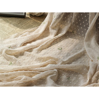 Tissu en Chiffon Jacquard Brodé Floral Personnalisé Tendance 2026 pour Robes Féminines