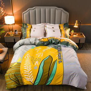 Nhà Máy Tùy Chỉnh 100% Cotton Chất Liệu Home Dệt Bedsheets Bộ Đồ Giường Bán Buôn Comforter Bộ Đồ Giường - Product Image 4