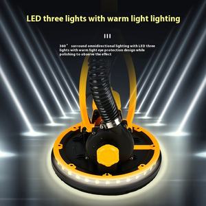 Utensile elettrico levigatrice a parete a palo lungo macchina per carta vetrata a doppia lampada strumento di lucidatura a cinghia 3.2m 220V per mastice palmare levigatrice - Product Image 1