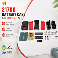 Boîtier de batterie Li-ion 21700, 10 cellules, boîtier de batterie DIY avec affichage LED pour outils compatibles Makita 18V