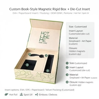 Boîte magnétique personnalisée de style livre avec insert en EVA |   Solution d'emballage haut de gamme pour les soins capillaires pour les marques OEM