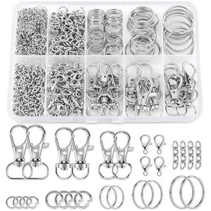 Making Supplies Including Keychains <b>Clips</b> Hooks Key Chain <b>Rings</b> Lobster Claw Clasps Jump <b>Rings</b> Jewelry Making Supplies Crafts - Product Image 1