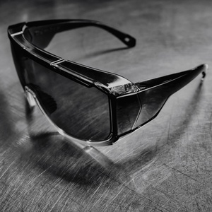 แว่นกันแดดแฟชั่น LMA ทรงโอเวอร์ไซส์ กันลม วัสดุ PC ทรงสปอร์ต เลนส์มิเรอร์ กรอบใหญ่  รับทำโลโก้  แว่นตานิรภัยมาตรฐาน Z87 สำหรับผู้ชายและผู้หญิง - Product Image 1