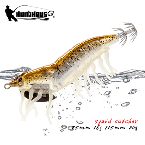 HuntHouse Offre Spéciale <span class=keywords><strong>eau</strong></span> salée 11.5cm 20g crevettes dures calmar gabarit crevettes leurre plastique souple - Product Image 1