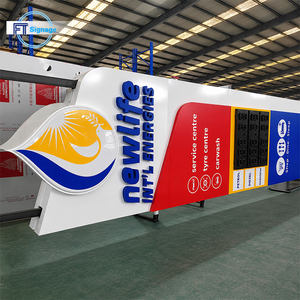 Tettoia Personalizzata per Stazione di Servizio con Struttura in Acciaio, Tetto in Membrana (PVC/PVDF/PTFE), <span class=keywords><strong>Design</strong></span> Modulare, Insegne a Pilone LED - Product Image 6