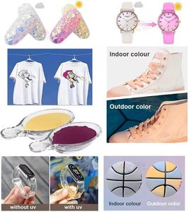 ผงโฟโตโครมิกไวต่อแสงแดด เม็ดสีเปลี่ยนสีได้เมื่อโดนแสงยูวี สำหรับการผลิตของเล่นบีบคลายเครียด ตัวอย่างฟรี - Product Image 5