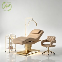 Table de massage électrique de luxe pour salon de spa, soins esthétiques, esthéticienne, traitement médical, lit de beauté pour cils