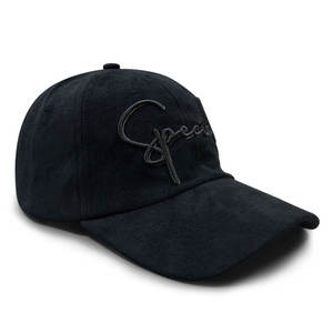 Gorra de béisbol de gamuza de lujo con visera curva de 6 paneles de imitación y letra bordada 'Special' - Gorra casual suave y ajustable para mujer - Product Image 6