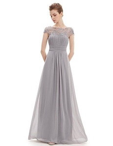 2024 SS donna manica corta elegante abito <span class=keywords><strong>da</strong></span> festa in Chiffon di pizzo lungo Maxi <span class=keywords><strong>abiti</strong></span> <span class=keywords><strong>da</strong></span> <span class=keywords><strong>sposa</strong></span> - Product Image 3