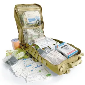 250 piezas militar ifak bolsa móvil equipo de emergencia mochila y botiquín de primeros auxilios médico individual de seguridad al aire libre