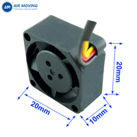 Kipas Senyap AM2010H5S 20*20*10mm Kipas Pendingin Aksial 5V 12V Mini DC Kipas Aliran Bantalan Lengan OEM & ODM