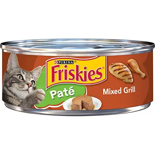 Purina Friskies Pate Wet Cat Food, Pate Mixed Grill 5.5 oz.