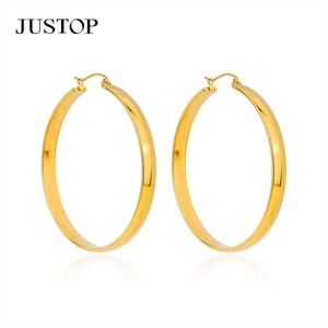 Aros de moda OEM/OEM, impermeables, de acero inoxidable, chapados en oro, hipoalergénicos, proveedor de joyería de moda, aretes para niñas - Product Image 5