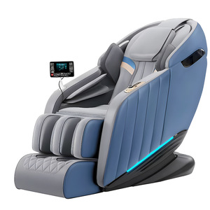 Massage Chair Full Body Automatic SL Rail 2D Robotic Hand Massage With <b>Remote</b> Control Home Relaxation Chair Blue Gray - Product Image 3