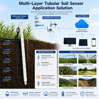 Capteur de température et d'humidité du sol tubulaire multicouche numérique LORAWAN 4G RS485 10CM 20CM 30CM 40CM 50CM 60CM 70CM 80CM 90CM