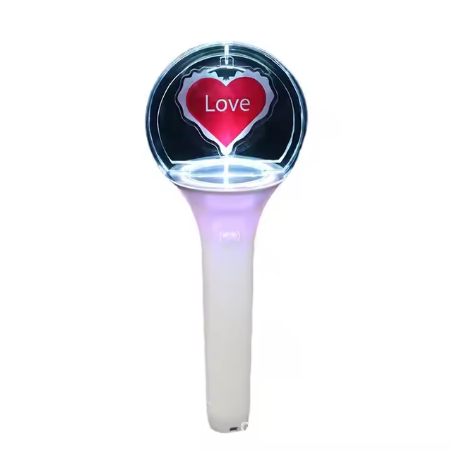 Star Support Light Stick 3D Rotating Acrylic Hand Light 15 Color Support Props Concert Flash Stick Support Light