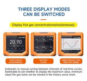 Détecteur <span class=keywords><strong>multigaz</strong></span> portable SKZ2050-6, analyseur de gaz 6 en 1 avec pompe intégrée - Product Image 2