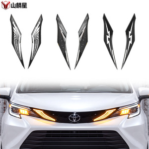 Cubiertas de Faros LED Shanlin Star para Toyota Sienna Gravita 2021-2027, Adornos Decorativos para Faros Delanteros - Product Image 1