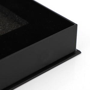 Custom Printing Eco Friendly Black Packaging Magnet Rigid Paper Box with Foam - Product Image 6