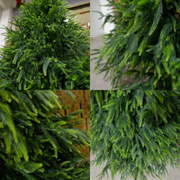 Arbre de Noël artificiel de haute qualité personnalisé directement en usine, 4 pieds, 5 pieds, 6 pieds, 7 pieds, 8 pieds, 9 pieds, 10 pieds, avec lumières LED