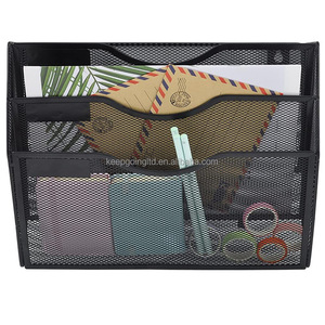 Porte-classeur <span class=keywords><strong>mural</strong></span> en maille pour la maison et le <span class=keywords><strong>bureau</strong></span> <span class=keywords><strong>Organisateur</strong></span> <span class=keywords><strong>de</strong></span> dossiers <span class=keywords><strong>de</strong></span> papier peint suspendu en métal - Product Image 3