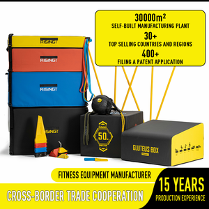 Tăng Tập Thể Dục Biểu Tượng Tùy Chỉnh Thiết Bị Phòng Tập Thể Dục Màu Đen Plyo Hộp Plyo Mềm 3 Trong 1 Hộp Nhảy Đào Tạo Bằng Gỗ Stackable Plyo Hộp - Product Image 6