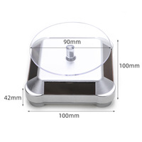 Support rotatif solaire argenté pour accessoires de lunettes, accessoires de photographie, présentoir à lunettes
