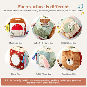 <span class=keywords><strong>Cube</strong></span> <span class=keywords><strong>d</strong></span>'activités multifonctionnel en <span class=keywords><strong>tissu</strong></span> pour bébé, mignon mouton et ours, jouet sensoriel en <span class=keywords><strong>tissu</strong></span> pour l'intelligence du bébé et l'interaction parent-enfant - Product Image 6