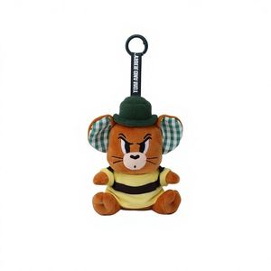 Llavero de Peluche con Forma de Ratón, Patito o Gato de la Serie de Dibujos Animados Xiao Mao, con Elementos a Cuadros, 10-11cm - Product Image 4