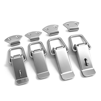 Loquet à levier réglable moderne en acier inoxydable avec fermoir pour boîte à outils, utilisation extérieure et en cuisine