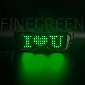 Gafas LED programables con aplicación recargable USB más nuevas - Product Image 2