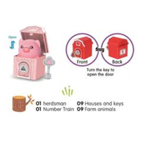 Juego de 20 Piezas de Tren de Números Montessori, Juguete de Clasificación y Emparejamiento de Animales de Granja para Niños Pequeños, Venta al por Mayor
