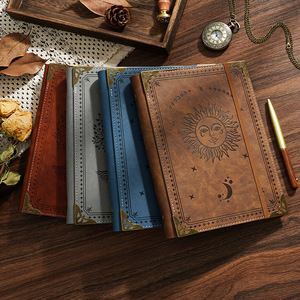 Journal <span class=keywords><strong>magique</strong></span> rétro <span class=keywords><strong>arbre</strong></span> <span class=keywords><strong>de</strong></span> <span class=keywords><strong>vie</strong></span> oeil du soleil cahier à feuilles mobiles journal médiéval pour cadeau - Product Image 5