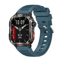 Montre Intelligente HT29 Sport Extérieur Carrée Altitude Pression Boussole Double Lampe Appel Étanche TFT