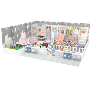 Ensemble d'équipements de terrain de jeu intérieur pour filles, thème bonbons, château espiègle, forme de crème glacée <span class=keywords><strong>et</strong></span> de beignets, rêve de fille - Product Image 4