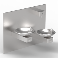 Modèle TB9-3FS ADA double fontaine à boire murale et activée par le mouvement avec remplissage de bouteille à capteur IR